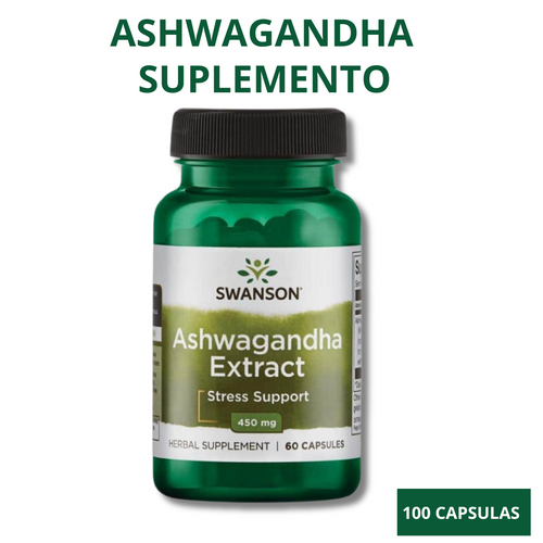 🌿 Ashwagandha Premium – Equilibrio Natural para Mente y Cuerpo (100 Capsulas)