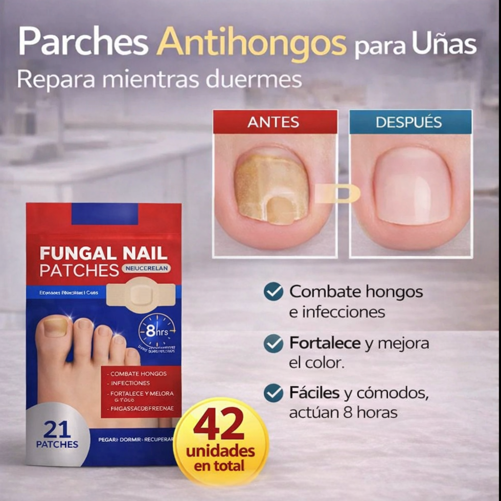 Parches Antihongos - Eliminan Hongos y Regeneran tus Uñas