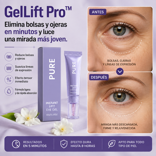 GelLift Pro™ | Elimina bolsas y ojeras en minutos.