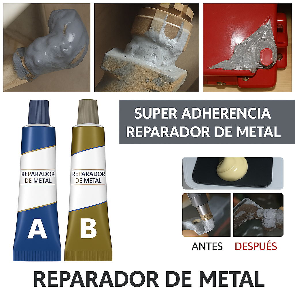 Soldadura Líquida de Alta Resistencia – Repara Metal, Fugas y Grietas sin Herramientas