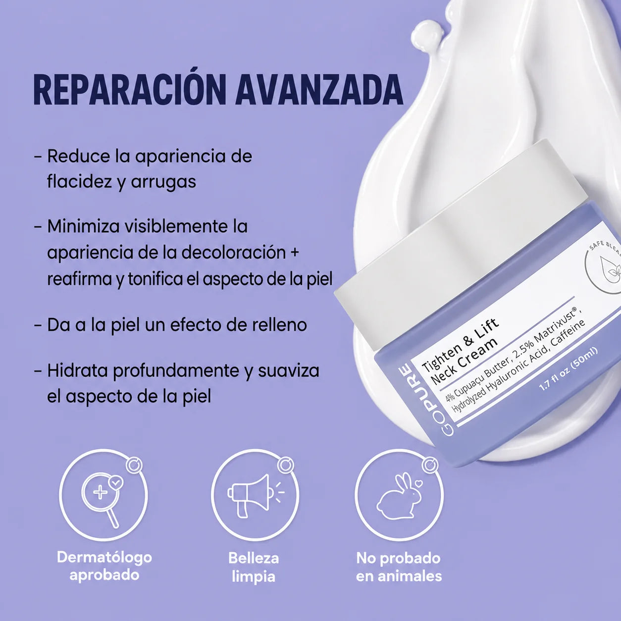 Crema Reparadora Cuello GoPure