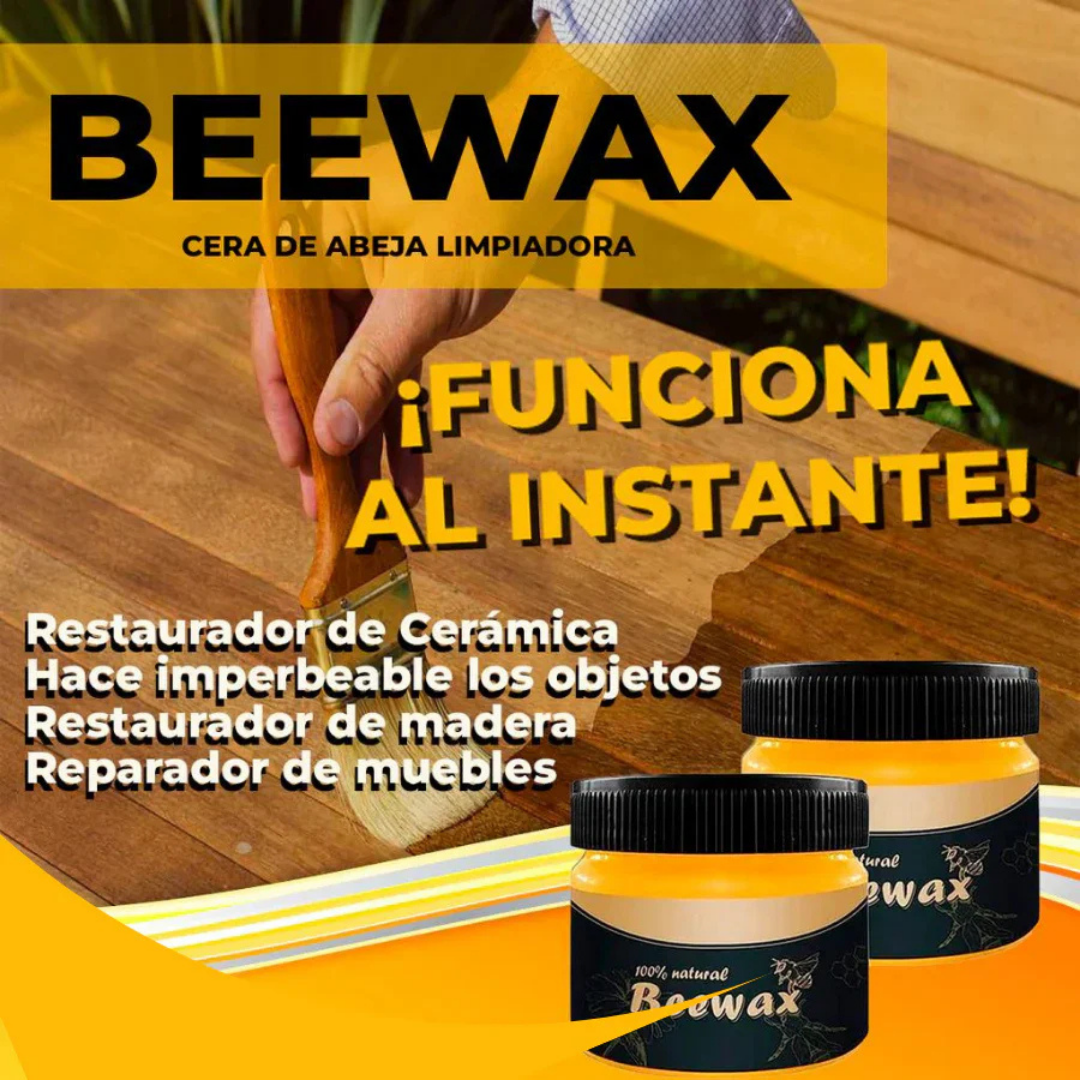 Cera de Abeja Premium para Madera – Devuelvele el brillo a tus mubles Oferta de 2X1