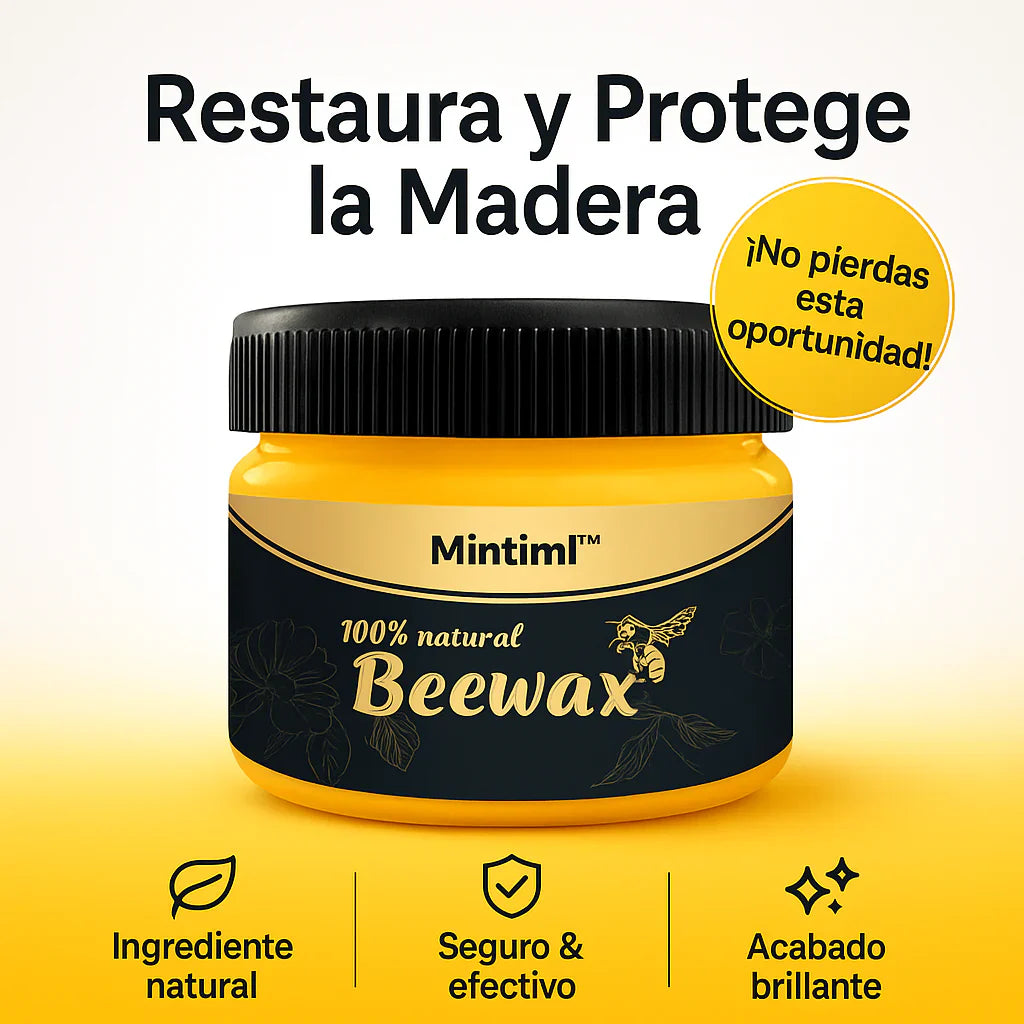 Cera de Abeja Premium para Madera – Devuelvele el brillo a tus mubles Oferta de 2X1