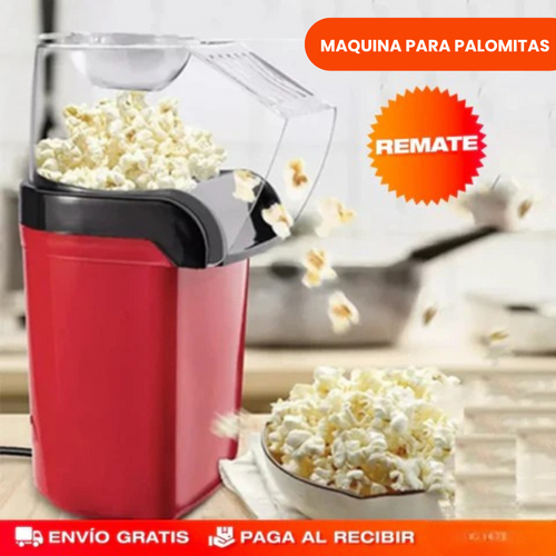 🎥✨ Máquina para Hacer Palomitas de Maíz – Sin Aceite | Estilo Retro | Lista en 3 Minutos