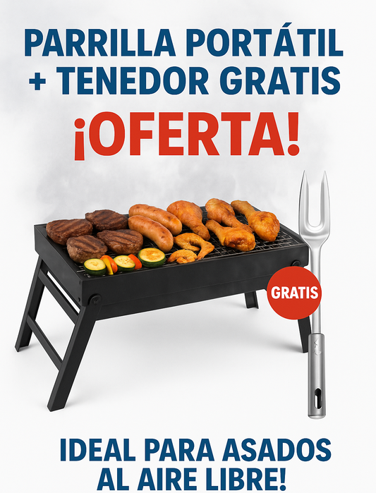 Parrilla BBQ Portátil UltraCompacta™– Cocina Donde Quieras