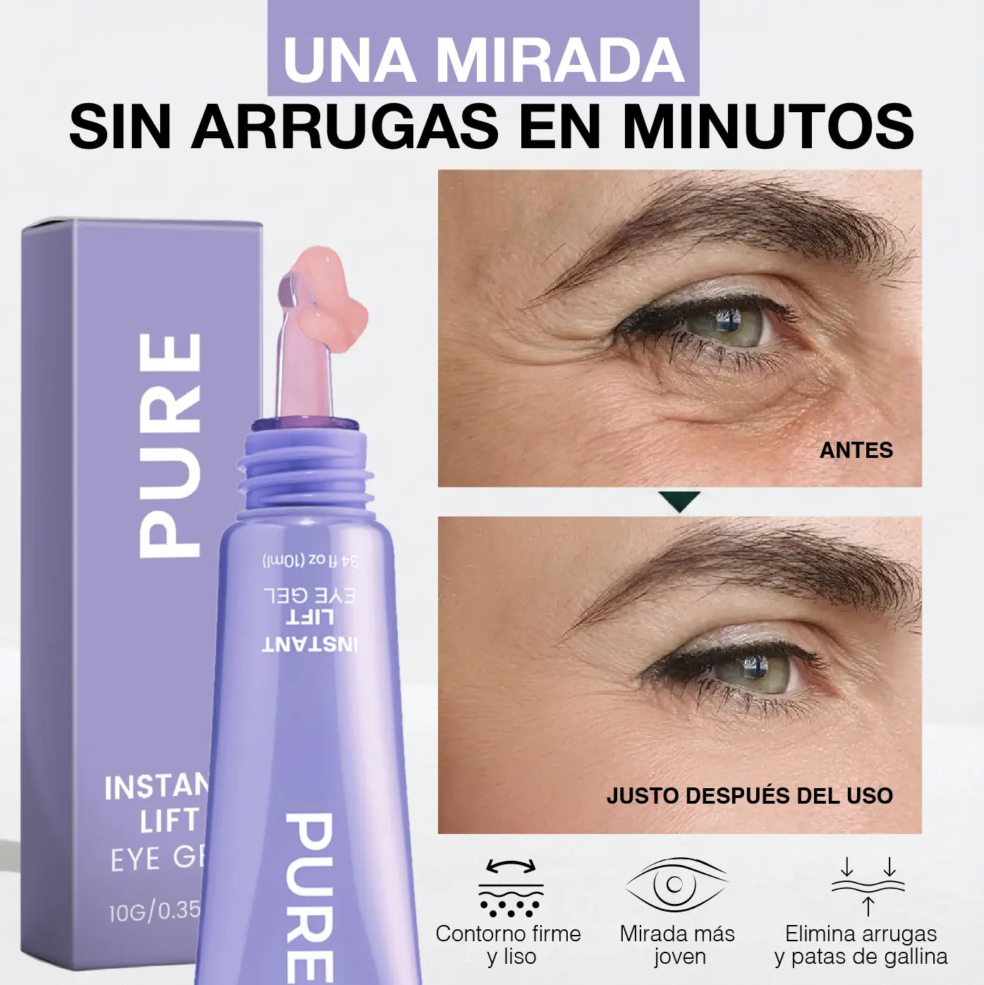GelLift Pro™ | Elimina bolsas y ojeras en minutos.