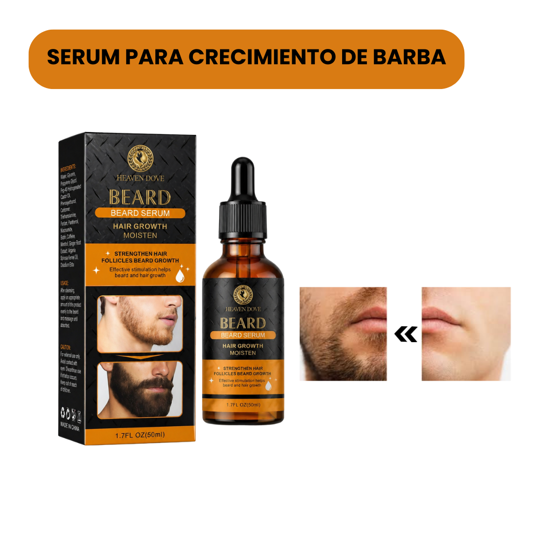 Suero Premium para Barba – Crecimiento, Hidratación y Aroma Irresistible